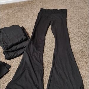 5 Pair Of Super Soft Women's Black Flared Pants